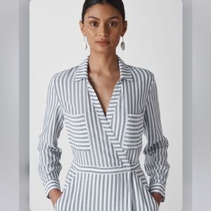 Whistles Striped Shirtdress